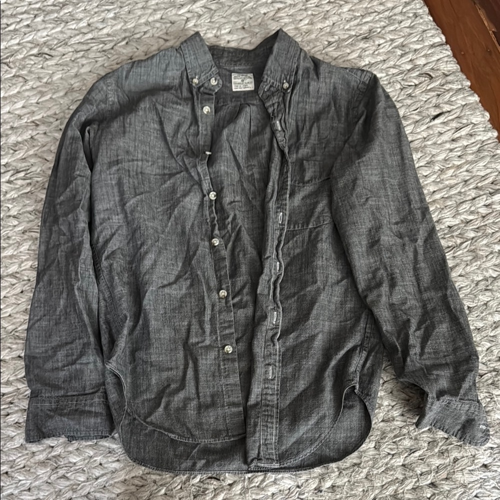 J. Crew Charcoal Chambray Shirt